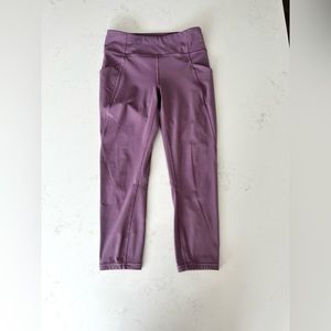 Lululemon Time to Sweat Crop - Smoked Mullberry - Size 8